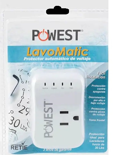 PROTECTOR DE VOLTAJE LAVOMATIC 120V/10A